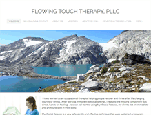 Tablet Screenshot of flowingtouchtherapy.com